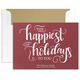 Happiest of Holidays to You Flat Shimmer Holiday Cards Image 5 of 8